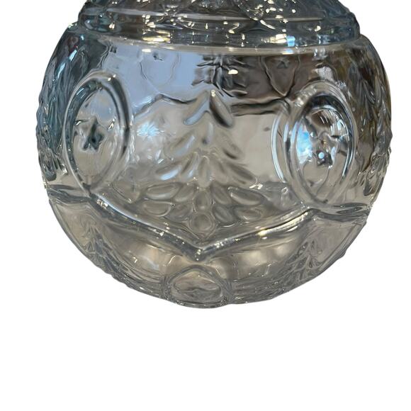 Godinger Gatherings Ornament Lid Box Candy Dish Trinket Crystal Christmas - Picture 2 of 5